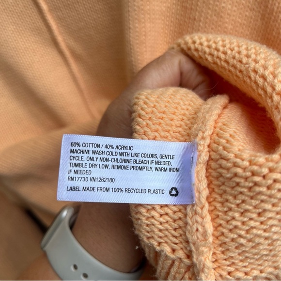 a new day Soft Coral Crew Neck Sweater - Picture 3 of 4